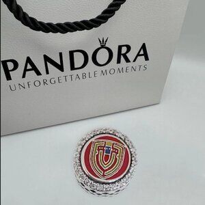 Pandora Mano Tengo Fe Venezuela Exclusive Country Charm Futbol Team Soccer Bead